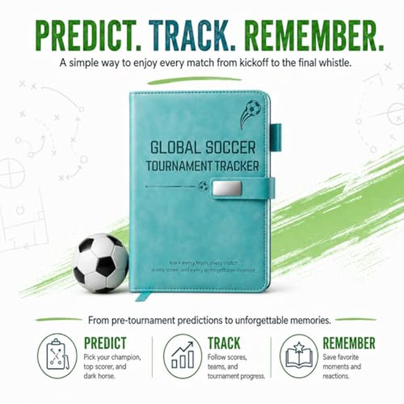 2026 World Cup Soccer Tournament Tracker & Match Journal