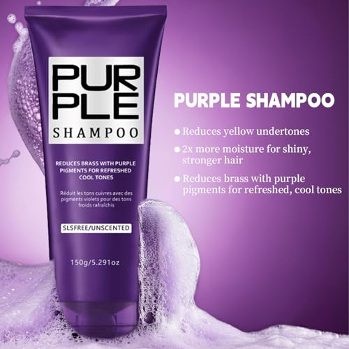 Purple Shampoo and Conditioner Set for Blonde Hair, 2x5.29oz