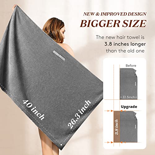 Microfiber Hair Towel Wrap for Women, Super Absorbent
