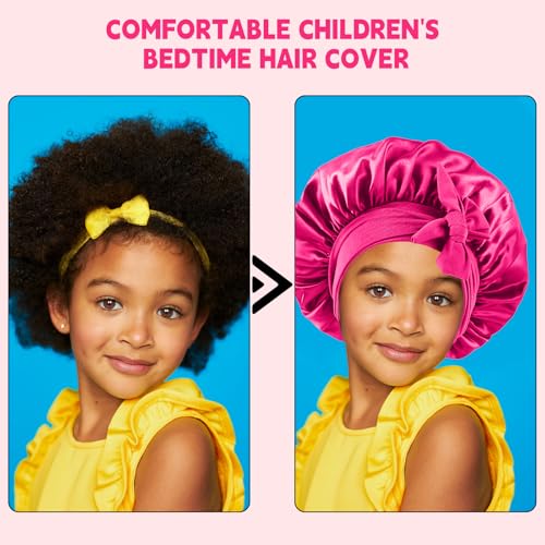 Satin Bonnet for Kids Hair Protection | Silk Sleep Cap