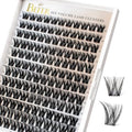 BEFER D Curl Lash Clusters 132 Pcs - DIY Eyelash Extensions 10-16MM