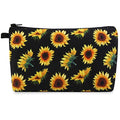 Sunflower Waterproof Makeup Bag for Travel & Daily Use