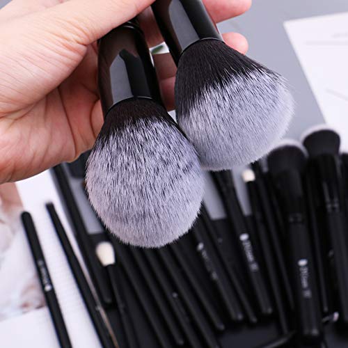 DUcare Professional Makeup Brushes Set+ Folding Mirror with Stand