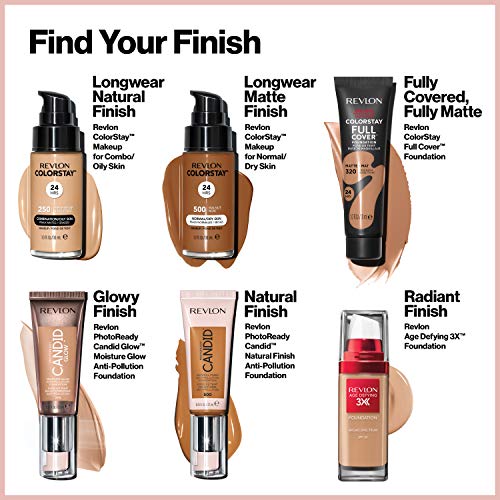 Revlon ColorStay Full Cover Foundation, 24HR Matte Makeup 220