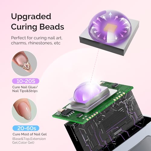 MelodySusie PC90G Cordless Nail Drill & UV Lamp Starter Kit