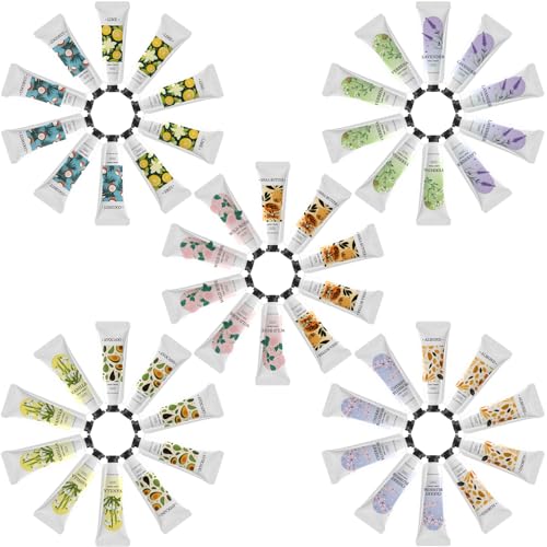 BODY & EARTH Mini Lotion 50-Pack Variety Gift Set - Travel Size Hand Cream