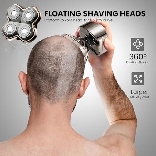 Replacement Blade Shaver PRO 2 Head for Electric Shaver Compatible with Skull Pitbull, Butterfly Kiss PRO & Palm Shavers (2Pack)