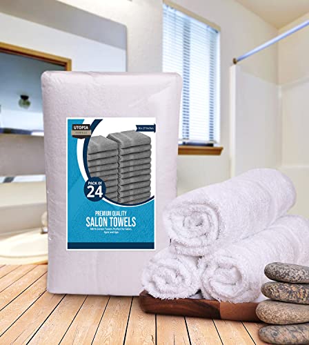 Utopia Towels Salon Towel Set, Pack of 24, 16x27 Inches
