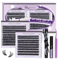 Volume Lash Clusters Kit 360Pcs 60D+80D with Bond & Remover