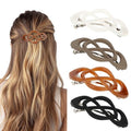 French Hair Barrettes Clips 4-Pack Set for Women