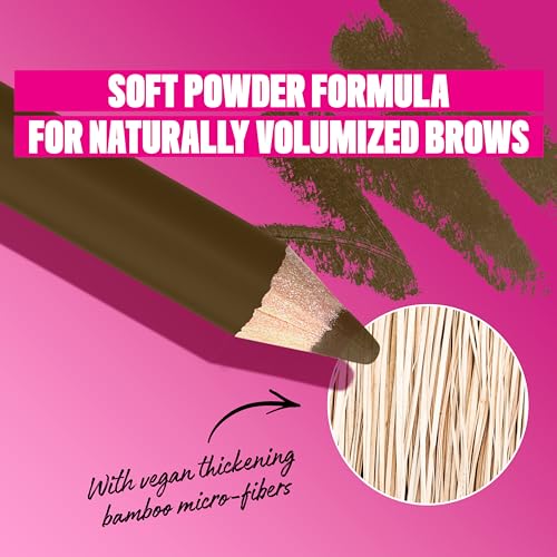 NYX Powder Louder Eyebrow Pencil Taupe 0.04oz | Voluminous, Buildable Brow Makeup