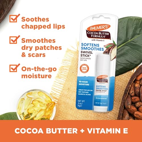 Palmer's Cocoa Butter Lip Balm Swivel Stick, 0.5 oz (2-Pack)