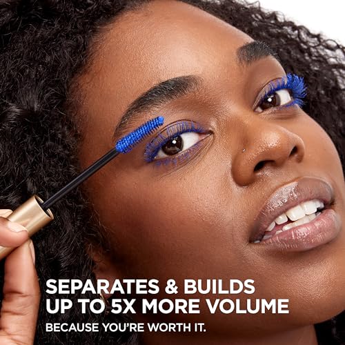 L'Oreal Paris Voluminous Blue Mascara 0.26 Fl Oz - Build & Lengthen, Washable