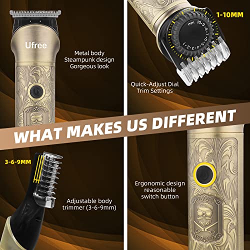 Ufree 7-in-1 Beard Trimmer Kit for Men with Adjustable Comb