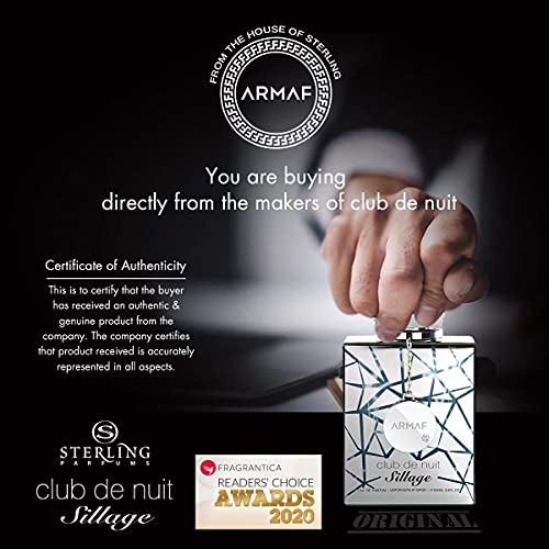 Armaf Club de Nuit Sillage Eau de Parfum 3.6 oz Unisex