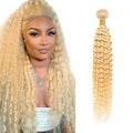 613 Blonde Water Wave Human Hair Bundles - 34 Inch, 50g