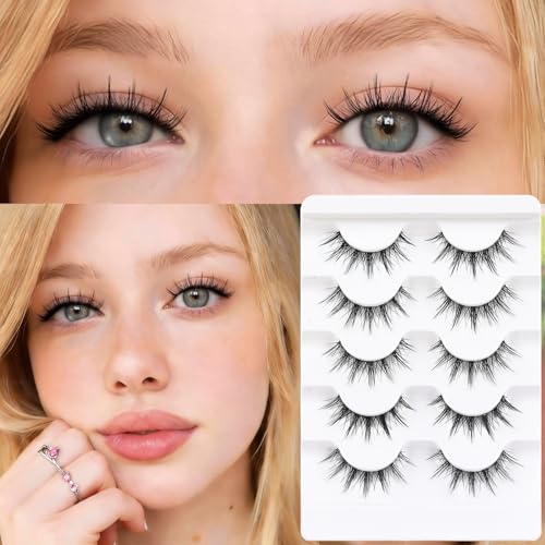 Veleasha Manga Lashes - 5 Pairs Spiky False Eyelashes