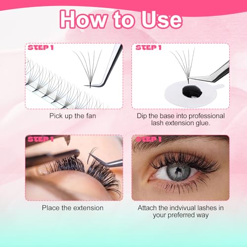 FADVAN 5D Premade Lash Fans 0.07 - 120PCS Volume Extensions