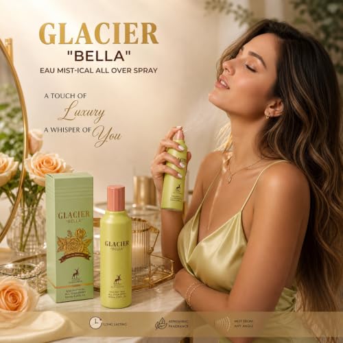 Maison Alhambra Glacier Bella All Over Spray - Fruity Vanilla Fragrance for Women, 5.07 oz / 150 ml