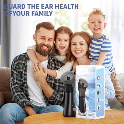 Upgraded Ear Wax Removal Kit, 4-Mode Electric Ear Cleaner - IPX7 Waterproof, Earwax Cleaning Kit with Water Temperature Sensor, 2in1 Waste Tank Design for Home Use
