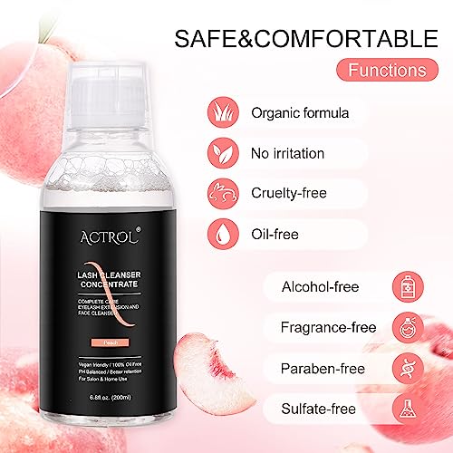ACTROL Eyelash Cleanser Concentrate 200ml - Lash Shampoo