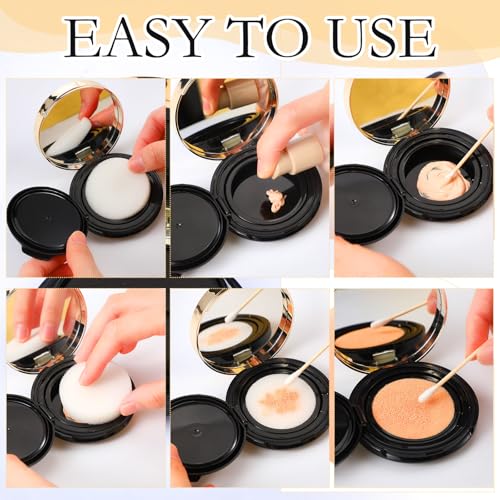 Patelai 0.5oz Portable Cushion Foundation Container with Sponge Puff