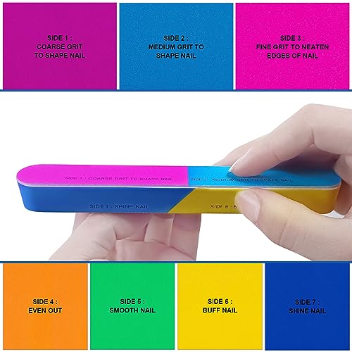 7-Way Nail Buffer Block Set (6 Pcs) for Natural Nail Shine