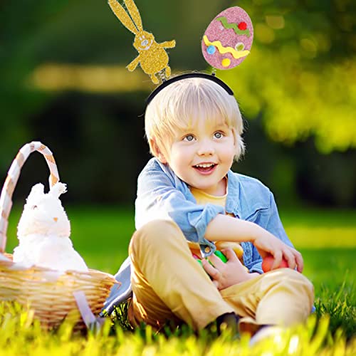 HAIMITI Easter Headband Bunny Ears Chick Hair Band 3D Funny Chicken Design Head Band Easter Decoration Supplies Birthday Hair Accessories