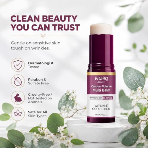 Anti-Wrinkle Calcium Balm Stick for Eyes, Face & Neck