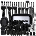 KUORYZAL Black Makeup Brushes Set Professional 70Pcs with Case Premium Synthetic for Foundation Concealer Blush Eyeshadow Powder Contour Makeup Brush Kit Face Eye Make up Brushes & Tools