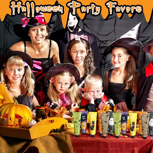 48 Pack Halloween Hand Cream Gift Set - Mini Moisturizing Lotion