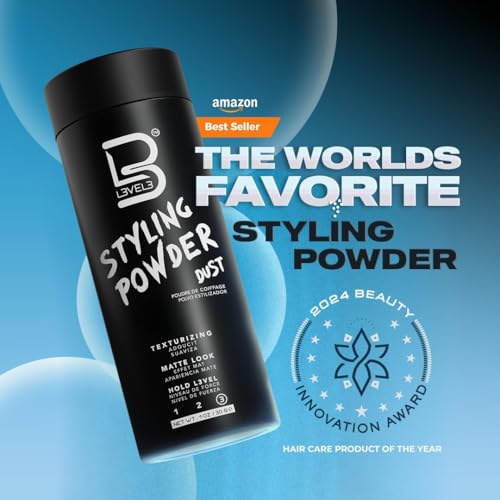 L3 Hair Styling Powder for Men - Natural Matte Finish