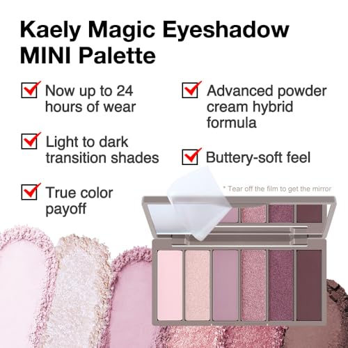 6-Color Eyeshadow Palette – Rose Pink Matte & Shimmer