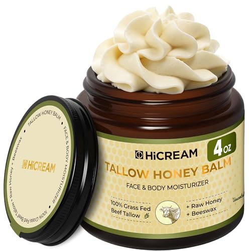Grass-Fed Beef Tallow & Honey Balm - Face & Body Moisturizer 4oz