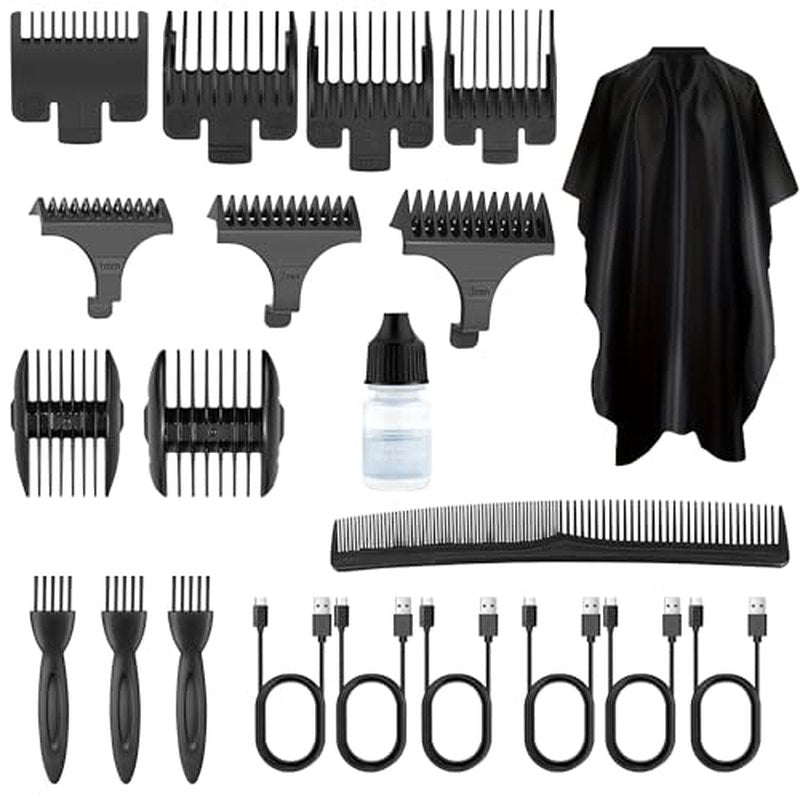 6-in-1 Men's Grooming Kit with Cordless Hair Clippers & Trimmers