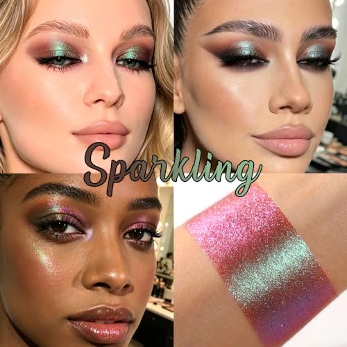 Afflano Chameleon Multichrome Eyeshadow - Plum Purple Holographic