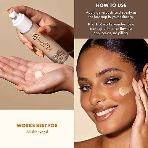 Kopari Sun Shield Soft Glow - Daily Face SPF 30, Sheer Lightweight Sunscreen, Healthy Radiant Glow, Perfect Under Makeup for Boost of Hydration, 1.5oz