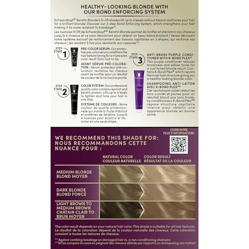Schwarzkopf Keratin Blonde 11.4 High Lift Pearl Blonde Hair Dye