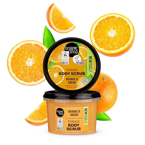 Organic Shop Body Scrub Natural Sicilian Orange and Sugar 250ml