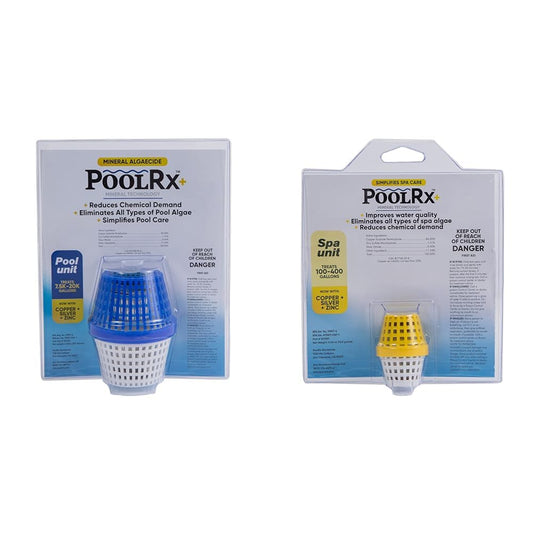 PoolRX+ Pool Unit 7.5k-20k gallons & PoolRX+ spa Unit 100-400 gallons