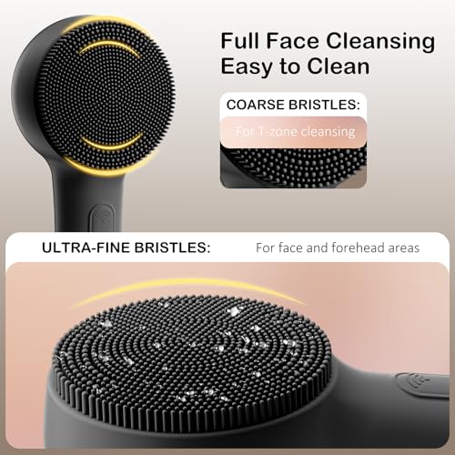Silicone Facial Cleansing Brush - Rechargeable Face Scrubber