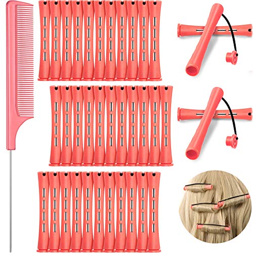WILLBOND 36 Pcs Cold Wave Perm Rods with Rat Tail Comb
