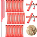 WILLBOND 36 Pcs Cold Wave Perm Rods with Rat Tail Comb