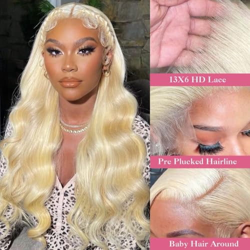 Dapanji 20 Inch 613 Body Wave Lace Front Wig - 200% Density Human Hair