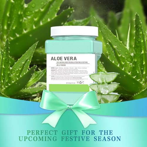Jelly Face Mask,Aloe Vera Moisturizing Jelly Mask Powder for Facials,Professional Peel Off Peel Off Hydro Face Mask Powder for Fight Fine Lines, Face Mask Skin Care, DIY SPA 23 FL OZ