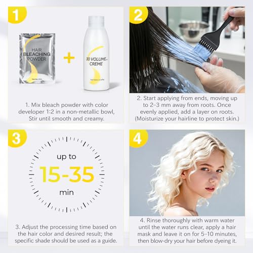 30 Volume Developer for Hair Bleach & Color - 3.5 fl oz