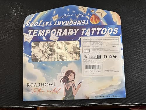 Large Floral Temporary Tattoo - 10 Designs Oriental