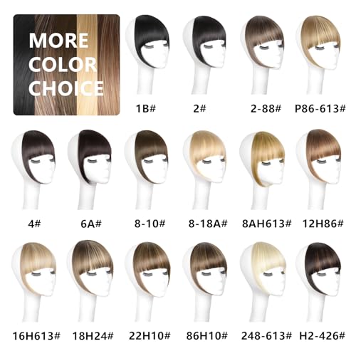 LEEONS Clip-In Bangs Hair Piece | Synthetic Hairpiece