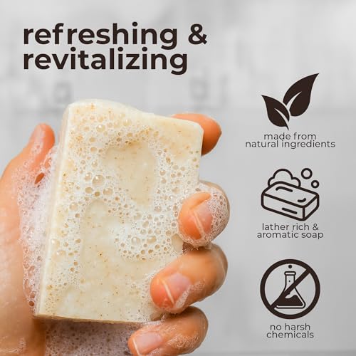 All-Natural Bar Soap -Thieves Please - Cinnamon, Clove, Eucalyptus, Lemon, and Rosemary Exfoliating Bar Soap