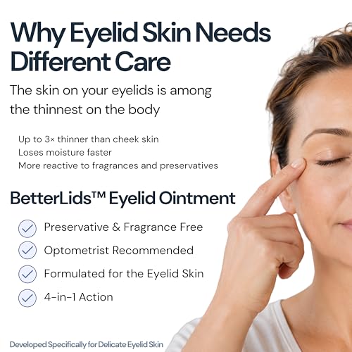 BlinkBetter BetterLids Eyelid Ointment – Moisturizing Cream for Dry, Itchy Eyelids